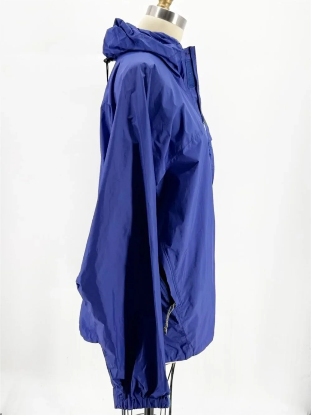 PATAGONIA Spellcell Full Zip Hooded Windbreaker Jacket 90s Vtg Blue M - Picture 8 of 16